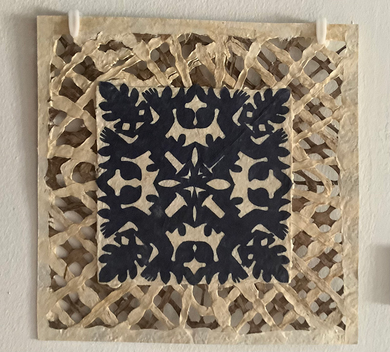 #47misc Amate Bark Paper And Cutouts, Espiritu Del Mango (8&#039;x8&#039;) Mexico