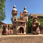 #15b Clay Sculptures Peruvian Church