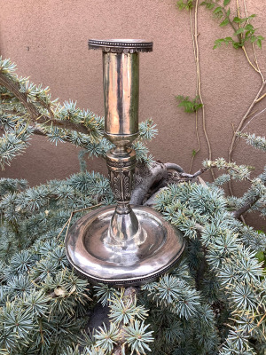 #28mo 18th C. Silver Candle Stick Purchase Options & Details