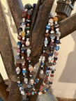#26 Traditional Necklace Old Trade Beads W Coins, (55&#039;) Copacabana, Bolivia