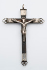 #64 Cross, Silver &amp; Wood (82mm X 121mm) Peru