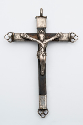 #64 Vintage Silver & Chonta Wood Cross Purchase Options & Details