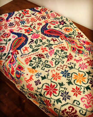 See also #37 Embroidered Multi Color Shawl