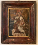 #1 Virgin Painting On Canvas And Wood Frame (11&#039; X 9&#039;) Bolivia