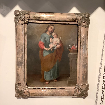 #5 San José con Niño, Vintage Retablo Purchase Options & Details